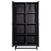 Royette Cabinet Black, Cabinets & Sideboard by Dovetail, 36" width x 78" height x 18" depth thumbnail 4