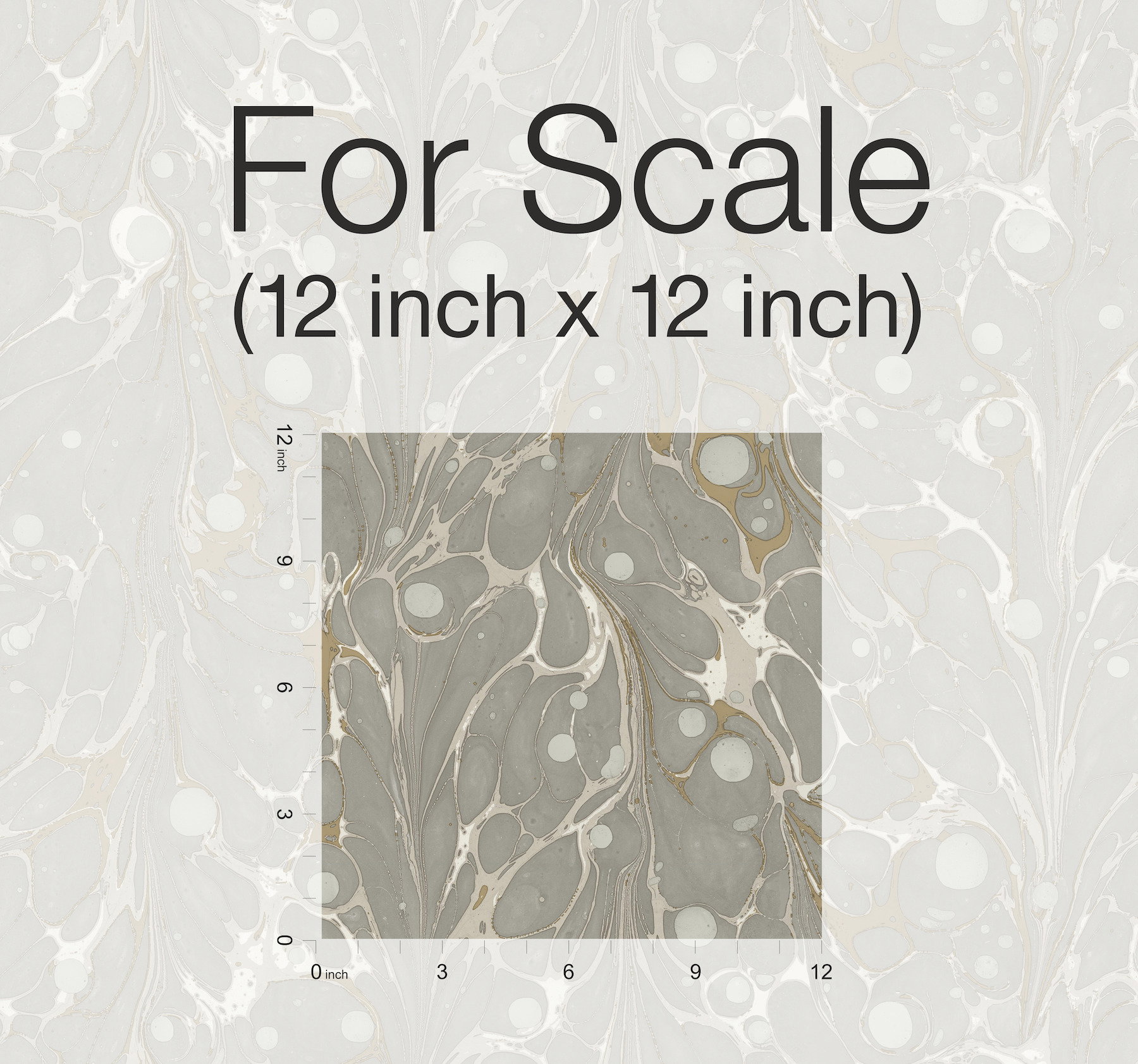 Marbled Endpaper Neutral Peel & Stick Wallpaper by York Wall | Decorilla