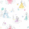Disney Princess Pretty Elegant White Wallpaper, by York Wall, 33' length x 1'8.5" width x 0.02" depth thumbnail