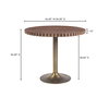 Nomi Cafe Table Brown, Coffee Table by Moe's Home, 36" width x 30" height x 36" depth thumbnail 13