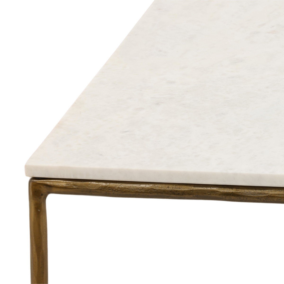 Perugia Coffee Table White, by Dovetail, 55" width x 18" height x 28" depth View 4