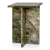 Blair Accent Table Rainforest Green Marble, Side & End Table by Moe's Home, 14" width x 20" height x 14" depth thumbnail 3