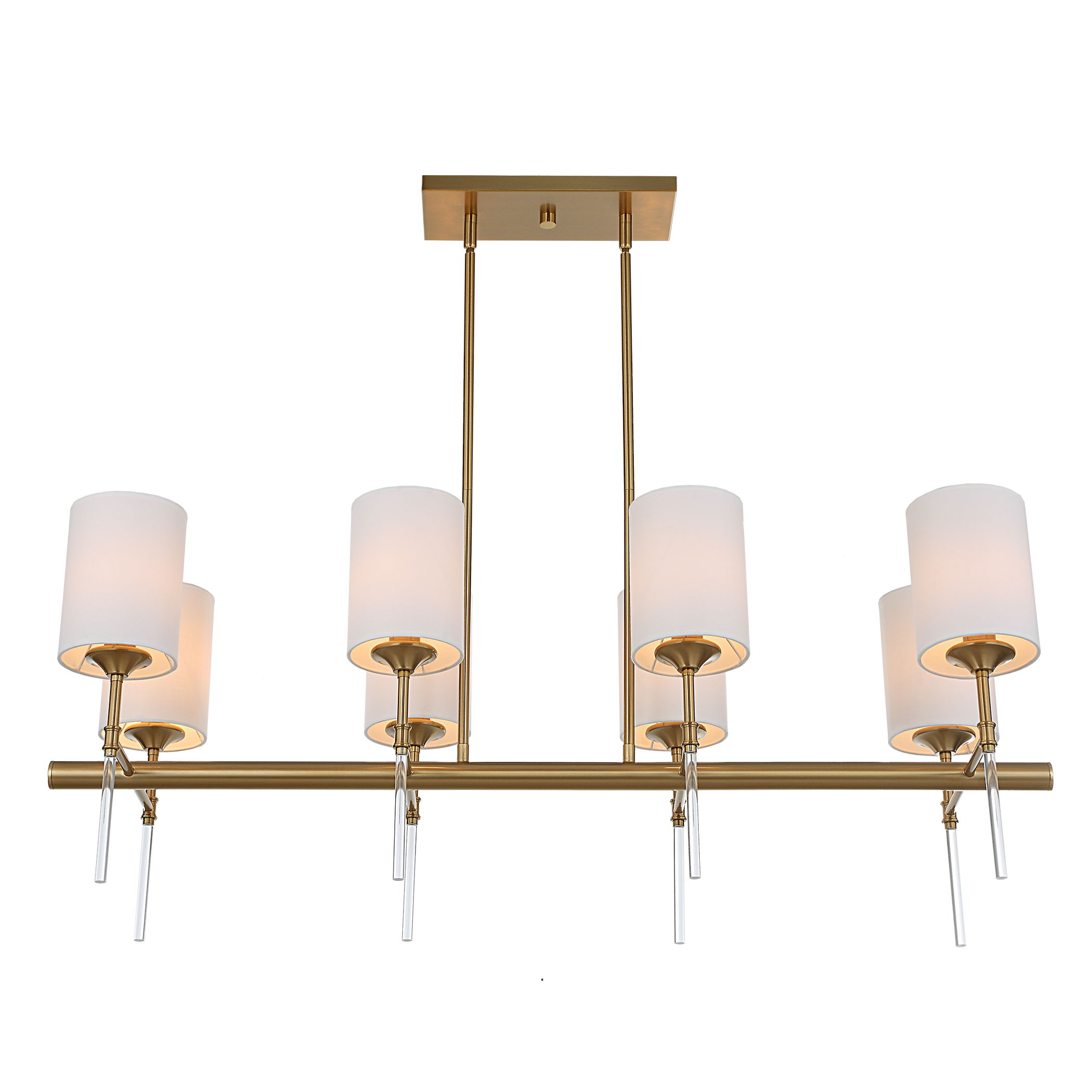 Awyr 8 Light Linear Chandelier large image 