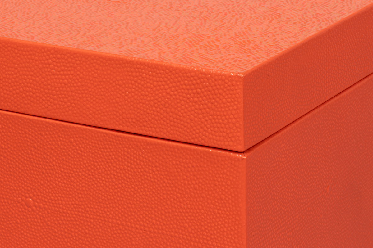 Cosmos Nesting Boxes S/3 Orangeade, by Sarreid, 1'4" length x 2' width x 8" height View 6