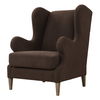 Serpentine Brown Fabric Accent Chair, Furniture by Uttermost, 29.5" width x 40" height x 34.5" depth thumbnail 5