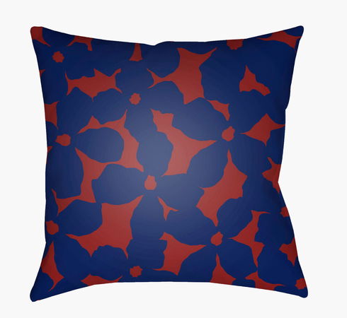 Moody Floral Accent Pillow