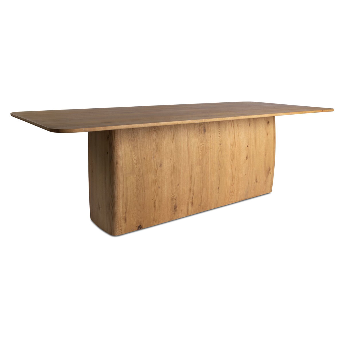 Winston Dining Table Rustic Oak, by Moe's Home, 97" width x 30" height x 42" depth View 2