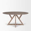 Jennings 60'L x 60'W Dining Table | Modern | Light Brown Wood | Seats 6, by Mercana, 60" length x 60" width x 29.5" height thumbnail 5
