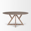 Jennings 60'L x 60'W Dining Table | Modern | Light Brown Wood | Seats 6, by Mercana, 60" length x 60" width x 29.5" height thumbnail 5