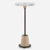 Arthur Crystal Drink Table, Side & End Table by Uttermost, 10" width x 23" height x 10" depth thumbnail 1
