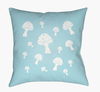 Mushrooms Accent Pillow, Decorative Pillow by Surya, 18" length x 18" width thumbnail
