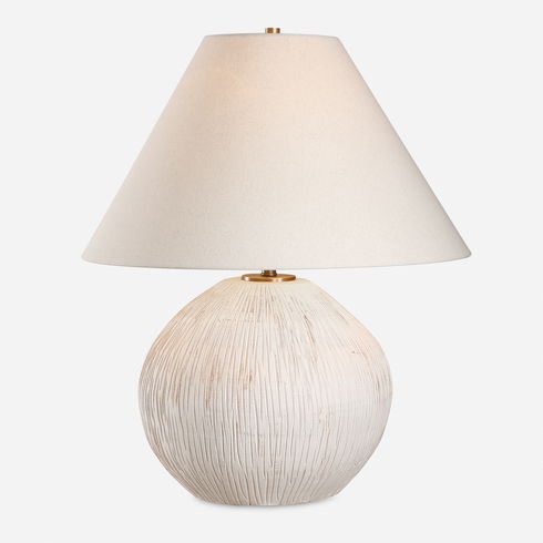 Meryl Aged White Table Lamp