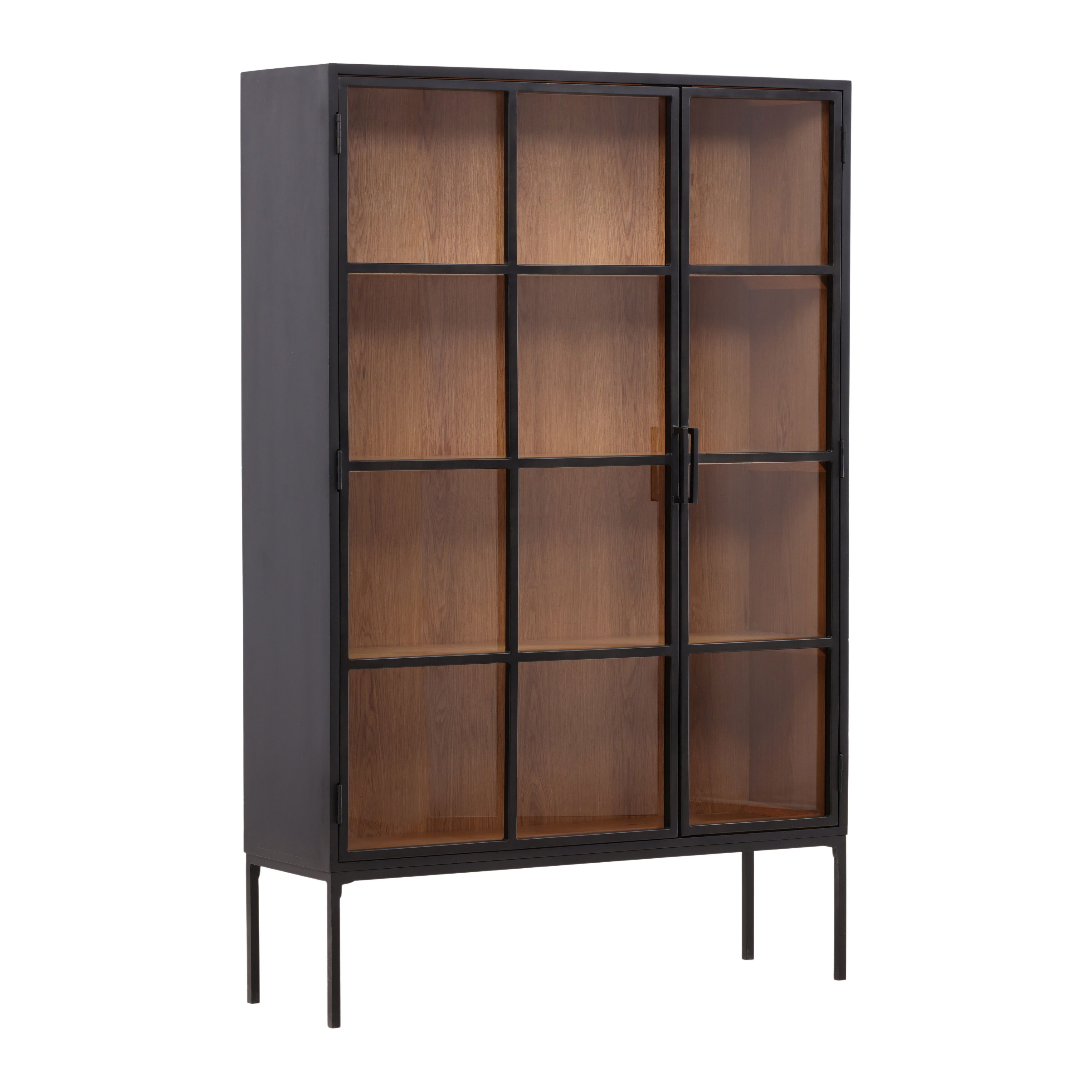 Imara Cabinet Black, Cabinets & Sideboard by Dovetail, 48" width x 74" height x 15" depth View 1