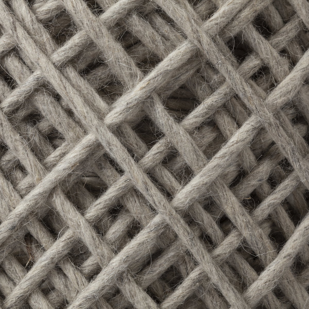 Allium Oatmeal Handwoven Wool Cylindrical Pouf, Ottoman by Mercana, 15.75" length x 15.75" width x 17.75" height View 7