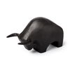 Tauro II 9L x 4W Black Cast Aluminum Raging Bull, Decorative Object by Mercana, 9" length x 4.25" width x 5" height thumbnail 1