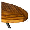Parq Oval Dining Table Amber, by Moe's Home, 72" width x 30.5" height x 42.5" depth thumbnail 7