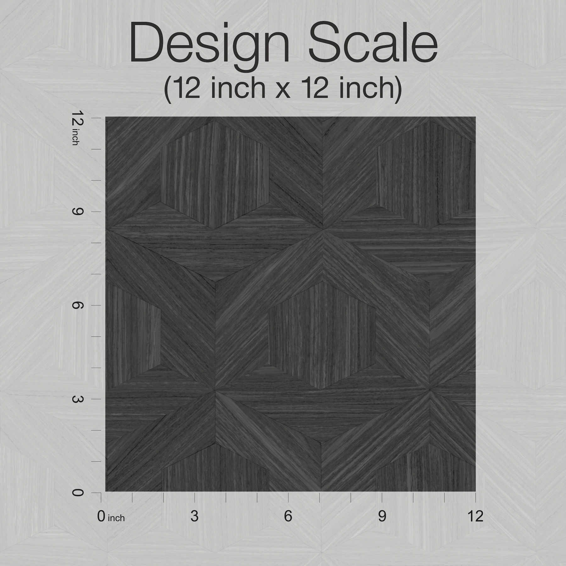 Parquet Black Wallpaper large image 