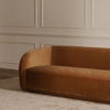 Faye Sofa Tan Faux Mohair, Sofas & Sectional by Moe's Home, 92" width x 29" height x 35" depth thumbnail 7