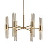 Cret 12 Light Brass Chandelier, Ceiling Light by Uttermost, 31" width x 20.62" height x 31" diameter x 31" depth thumbnail 7