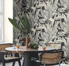 Banana Leaf Black & White Wallpaper thumbnail 1