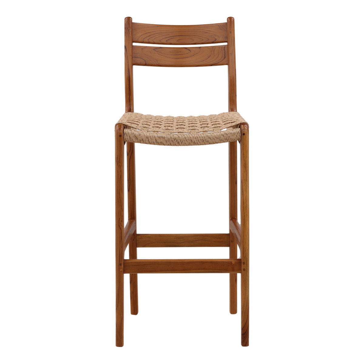 Connelly Outdoor Bar Stool Natural, Counter & Bar Stool by Dovetail, 18.1" width x 43.5" height x 22.44" depth View 2