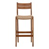Connelly Outdoor Bar Stool Natural, Counter & Bar Stool by Dovetail, 18.1" width x 43.5" height x 22.44" depth thumbnail 2