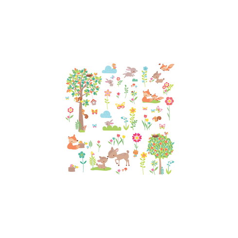 Woodland Creatures Wall Decals