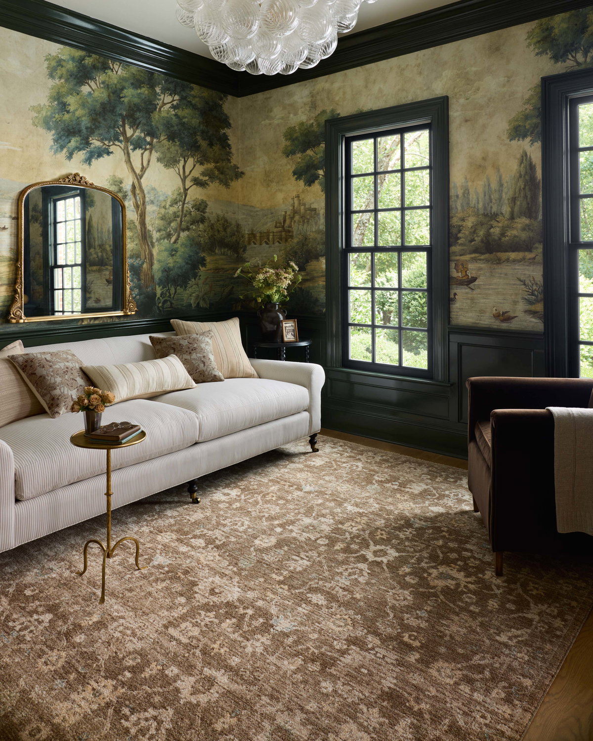 Chris Loves Julia x Loloi Palma Rug, 1'6" length x 1'6" width View 3