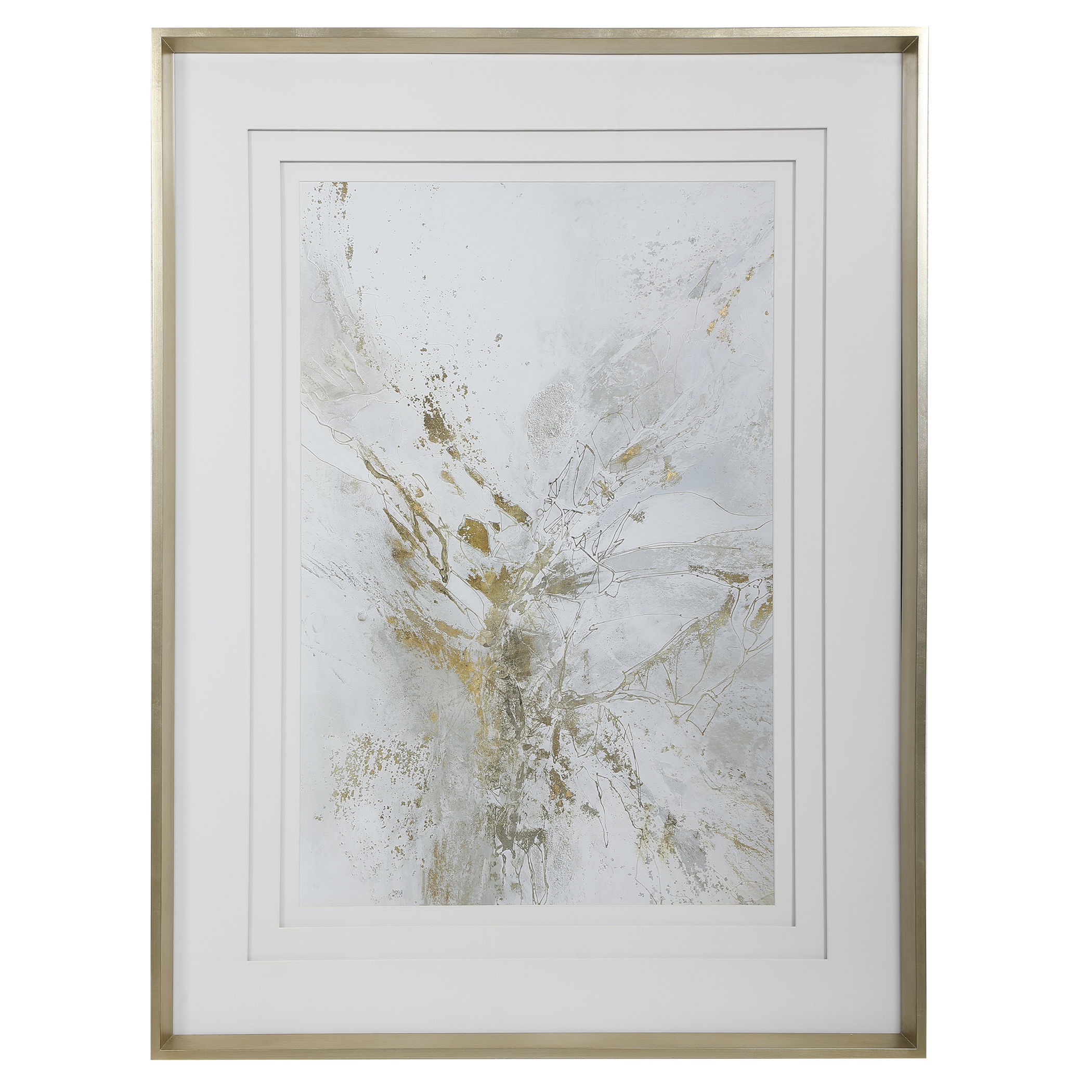 Pathos Framed Abstract Print, Painting by Uttermost, 37.5" width x 49.5" height x 2.5" depth View 1