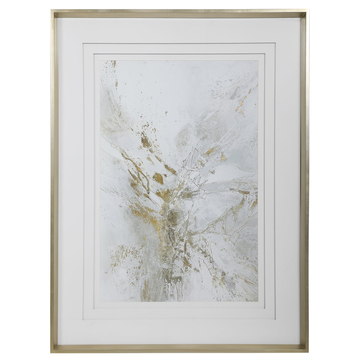Pathos Framed Abstract Print, Painting by Uttermost, 37.5" width x 49.5" height x 2.5" depth View 1