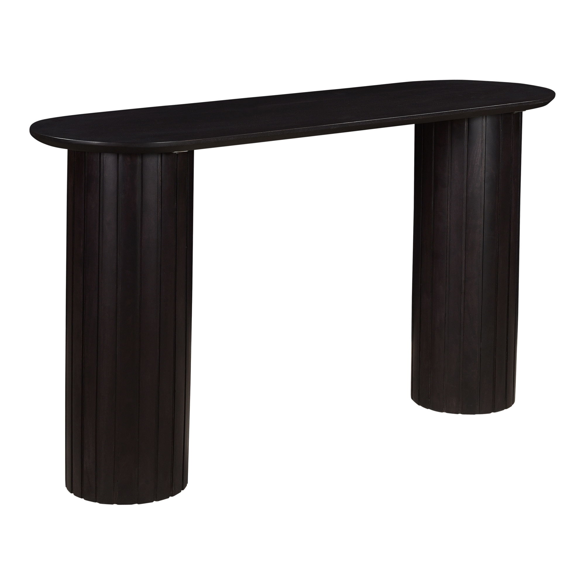 Povera Console Table Black, by Moe's Home, 54" width x 30" height x 16" depth View 2