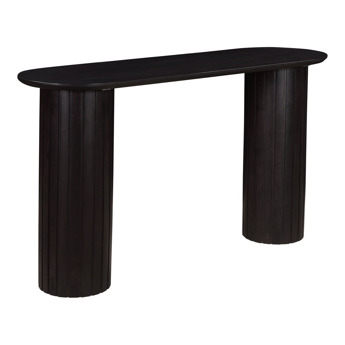 Povera Console Table Black, by Moe's Home, 54" width x 30" height x 16" depth View 2
