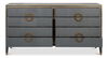 Gabriella Chest Of Drawers, Quiet Shade, Cabinets & Chest by Sarreid, 76" length x 22" width x 40" height thumbnail 9