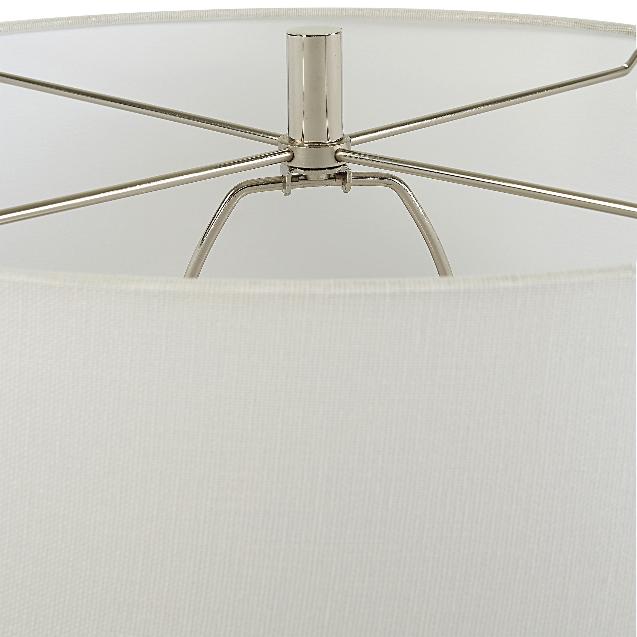 Twisted Swirl White Table Lamp large image 