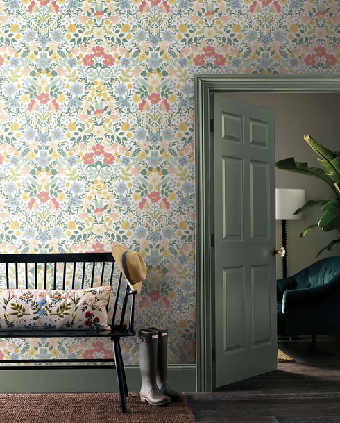 Bramble Garden Pastel Multi Peel & Stick Wallpaper