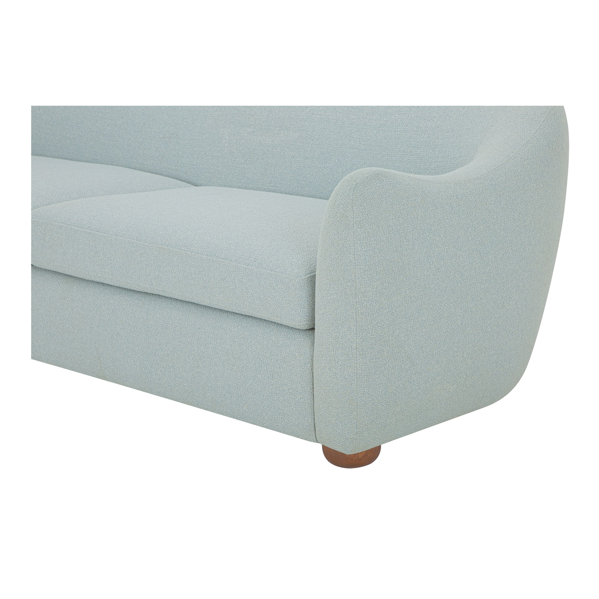 Bria Sofa Light Blue, Sofas & Sectional by Moe's Home, 89.8" width x 29.6" height x 34.7" depth View 5