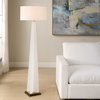 Rosin White Floor Lamp, by Uttermost, 1'8" width x 5'6.25" height x 1'8" depth thumbnail 2