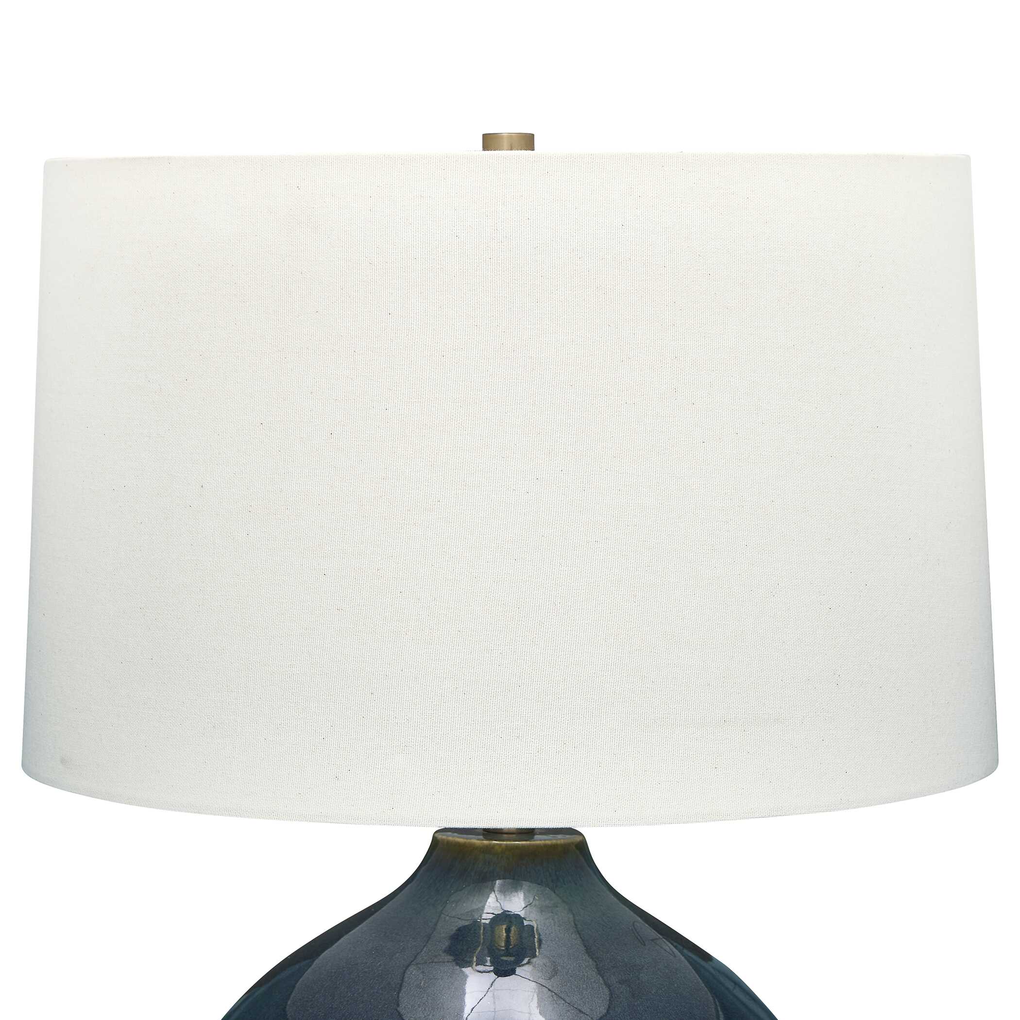 Corrine Deep Blue Table Lamp large image 