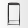 Taniel Black Leather with Black Metal Counter Stool thumbnail 2