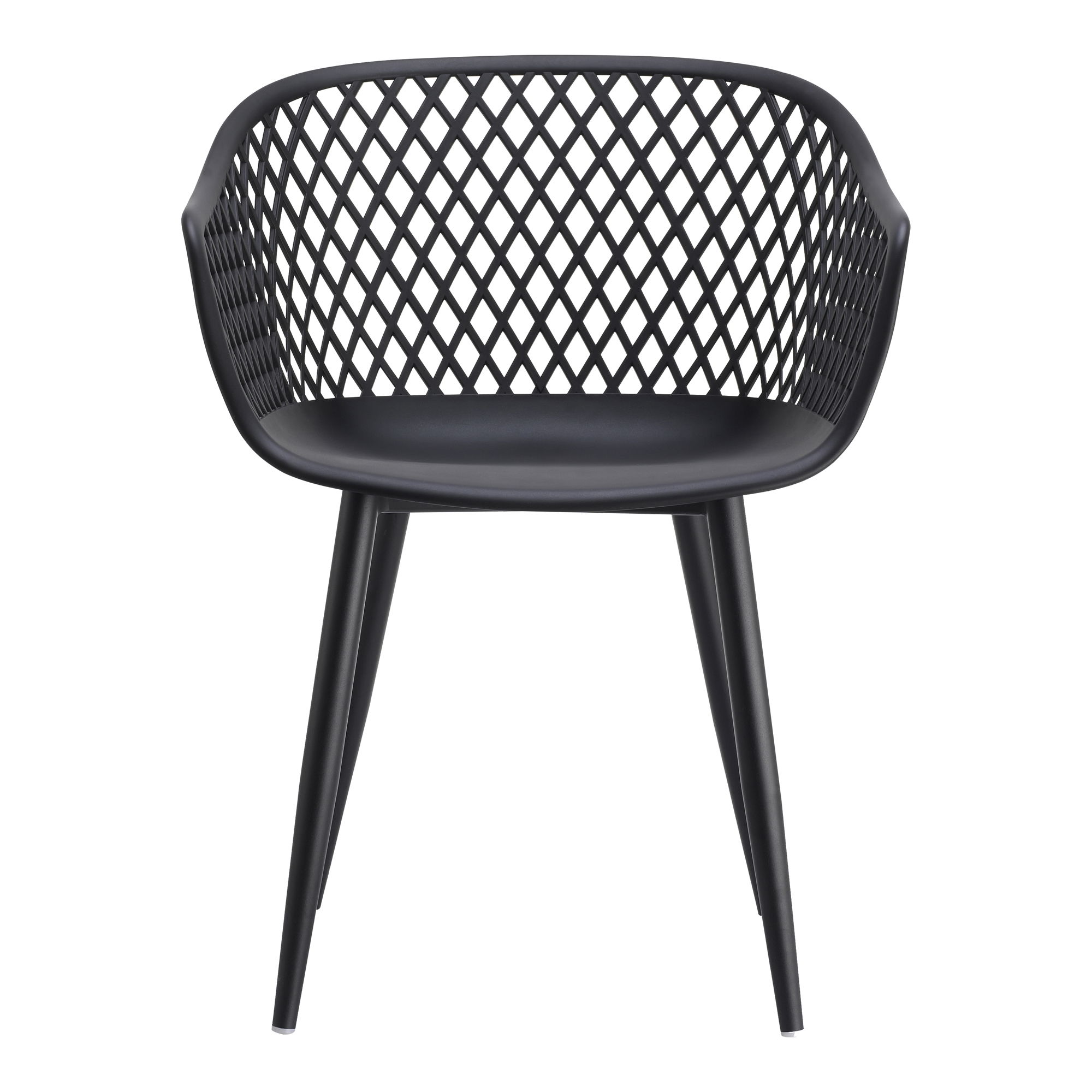 Piazza Outdoor Chair Black - Set Of Two, by Moe's Home, 1'11.5" width x 2'7.5" height x 1'10.5" depth View 4