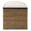 Island Square Straw Accent Stool thumbnail 0