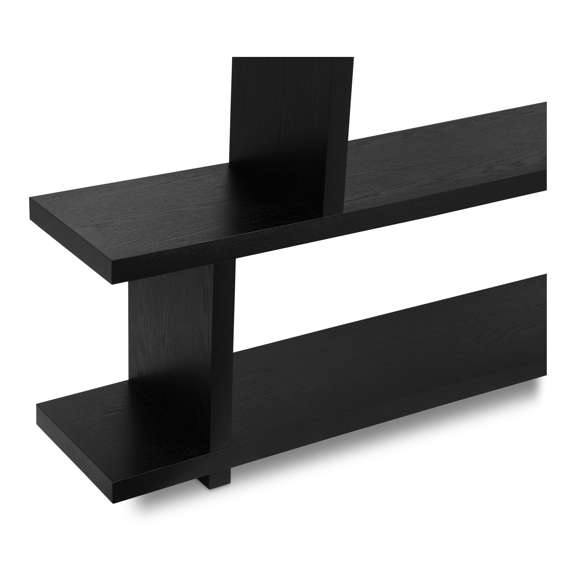 Miri Shelf Large Black, Shelving & Bookcase by Moe's Home, 63" width x 62" height x 11.5" depth View 4