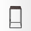 Clarissa Backless 26.25in Seat Counter Stool | Brown Leather with Metal, Counter & Bar Stool by Mercana, 18" length x 16" width x 26" height thumbnail 7