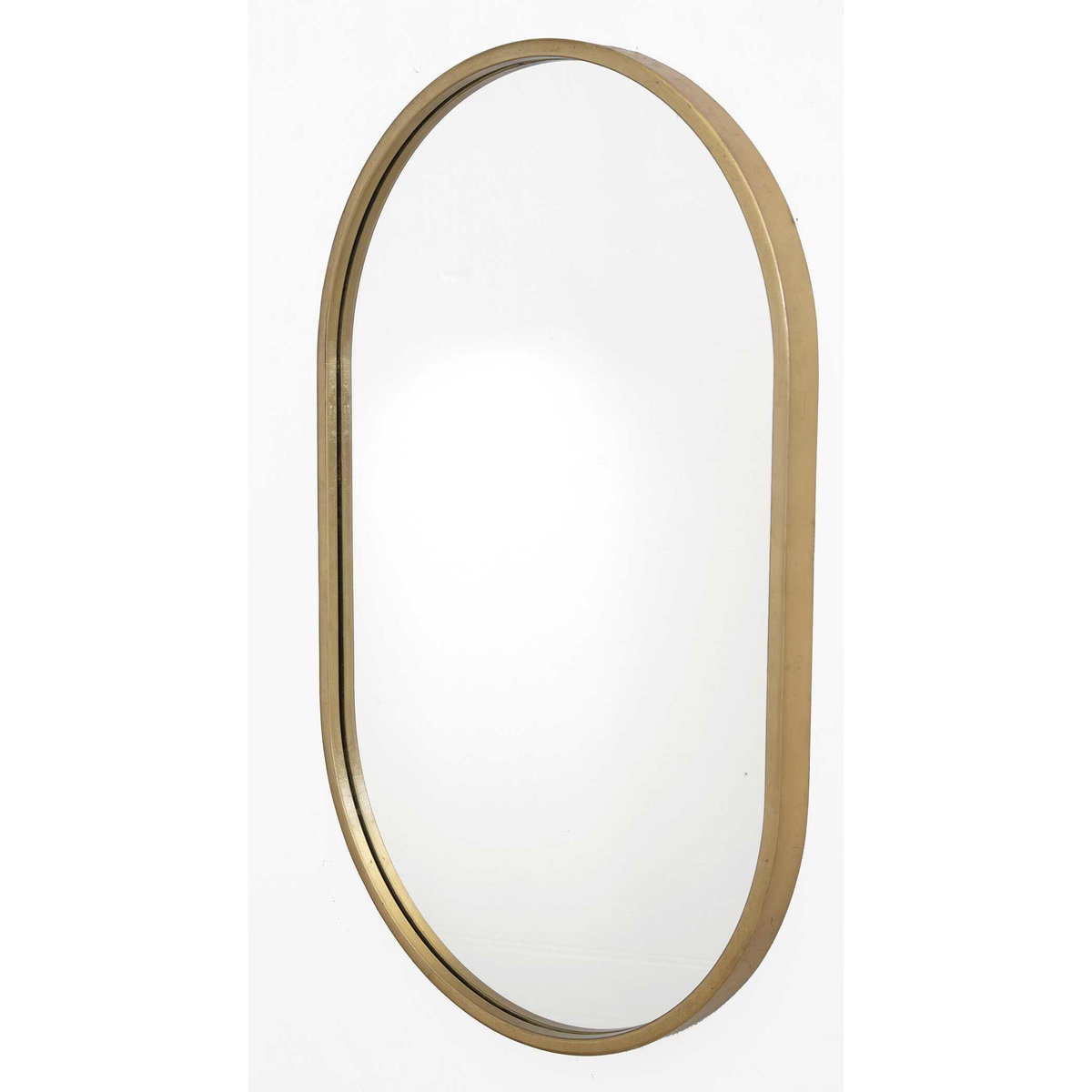 Varina Minimalist Gold Oval Mirror, by Uttermost, 20" width x 32" height x 1.5" depth View 5