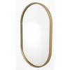 Varina Minimalist Gold Oval Mirror thumbnail 4
