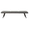 Bowtie Charcoal Fabric Bench, Furniture by Uttermost, 72.5" width x 18" height x 20" depth thumbnail 7