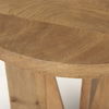 Mattius Light Wood Accent Table, Side & End Table by Mercana, 18" length x 18" width x 22" height thumbnail 7