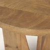 Mattius Light Wood Accent Table, Side & End Table by Mercana, 18" length x 18" width x 22" height thumbnail 9