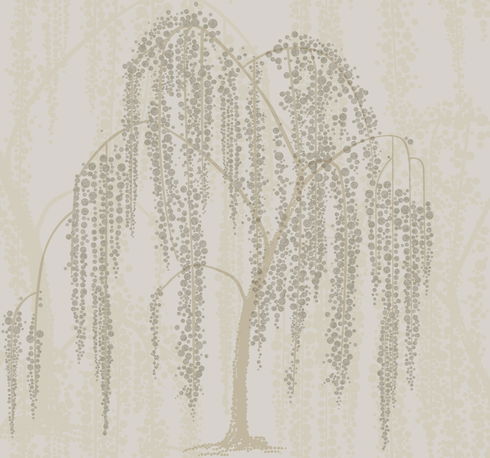 Willow Glow Light Taupe Wallpaper