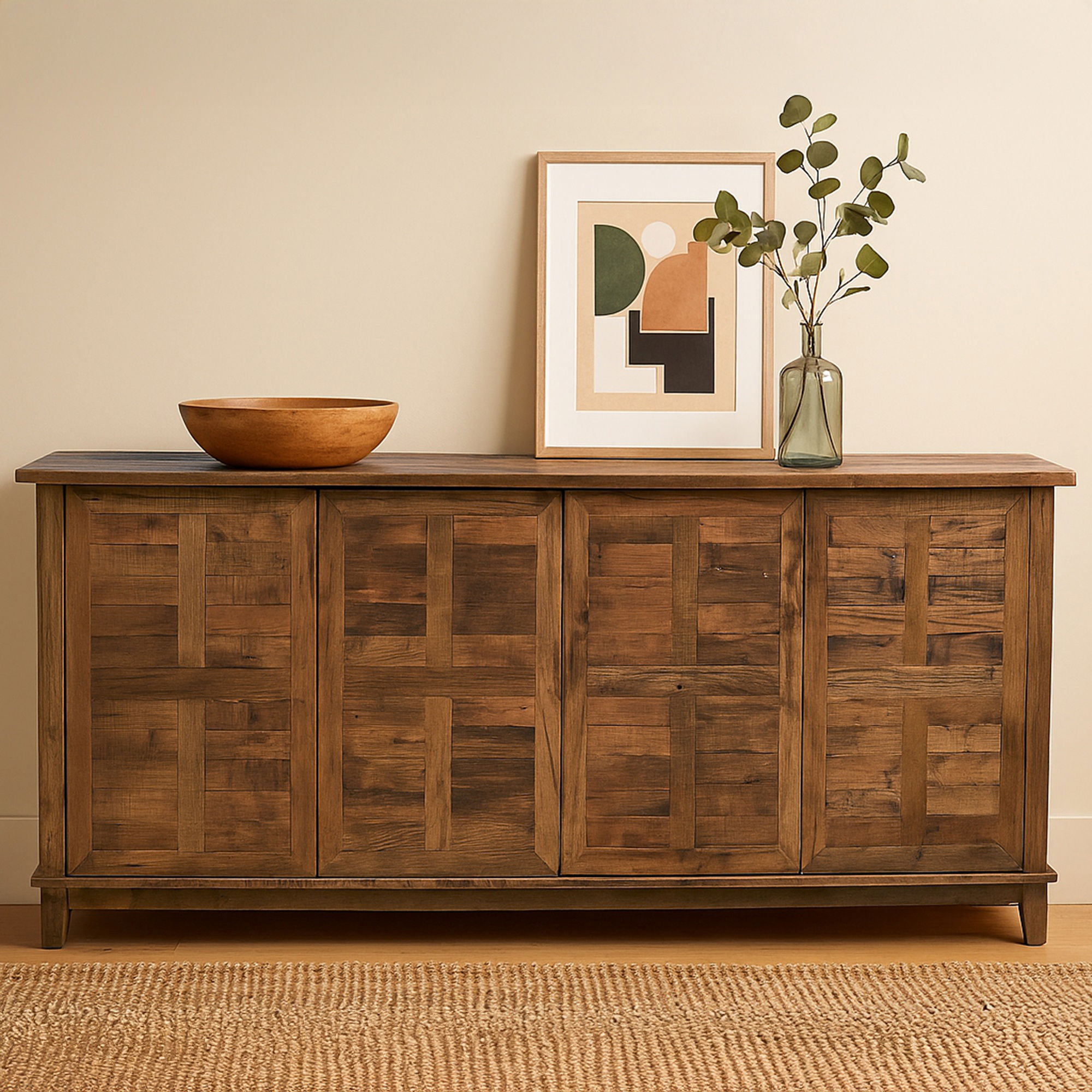 Augusta Sideboard Brown, Cabinets & Sideboard by Moe's Home, 82" width x 32" height x 20" depth View 7